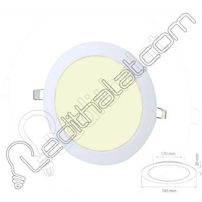 15 Watt Sıva Altı Yuvarlak 4000 Kelvin Led Panel