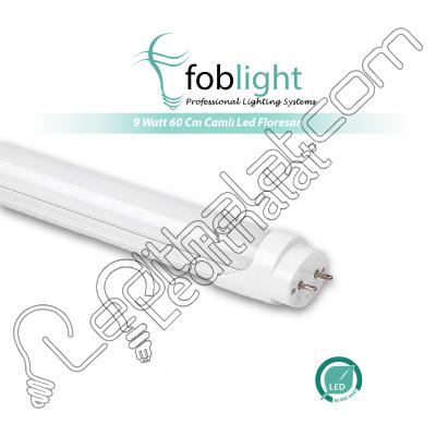 Camlı Led Floresan 9 Watt 60 Cm 