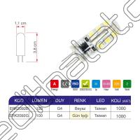 Erk  2W - 220 V G4 AC-DC Kapsül Ampul