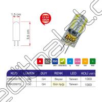 Erk  3W -  12V G4 AC-DC Kapsül Ampul