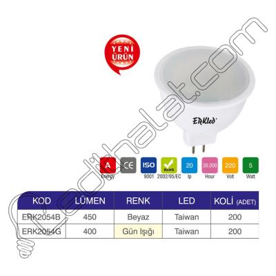 Erk 5 Watt MR16 İğne Bacak Led ERK2054