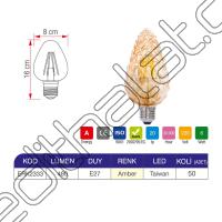 Erk 6 Watt Q72 Rustik Ampul ERK2333 - 2li