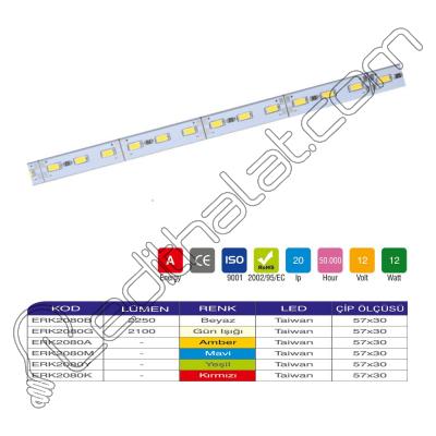 Erk Led Bar 72 Led 12 Watt IP20 - 2 li