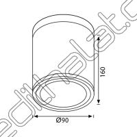 Jüpiter JC063 Bahçe Tavan Armatürü