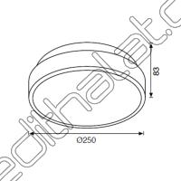 Jüpiter JC708  Bahçe Tavan Armatürü