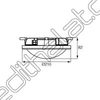 Jüpiter LW502 Plastik Led Aplik