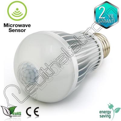 Sensörlü 7 watt led ampul