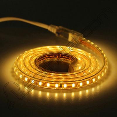 Şerit Led 220 Volt 3 Çipli 25 Metre Rulo Amber Dış Mekan