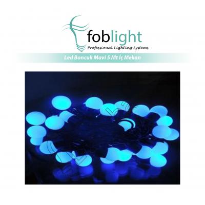 Led Boncuk Mavi 5 Mt İç Mekan