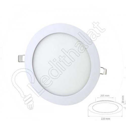 18 Watt Sıva Altı Yuvarlak Beyaz Işık Led Panel - 2 li