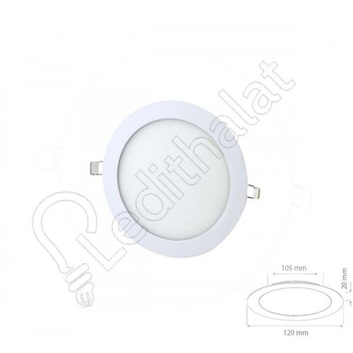 6 Watt Sıva Altı Yuvarlak Beyaz Işık Led Panel - 2 li