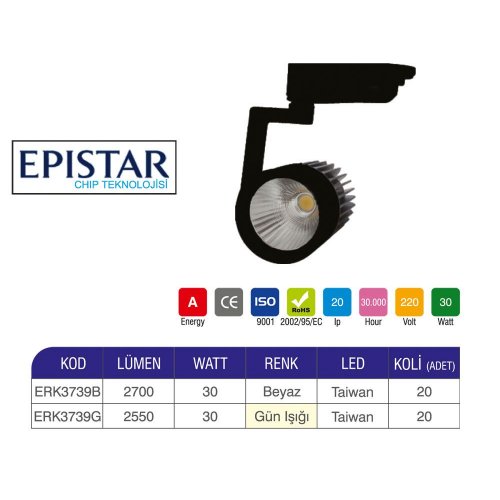 Erk 30 Watt Ray Spot Epistar Çip ERK3739