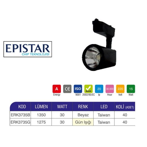 Erk 30 Watt Ray Spot Epistar Çip ERK3737BG