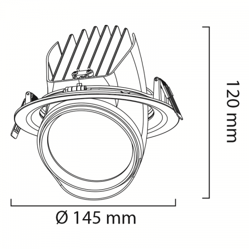 Goya GY-3033-22 20W Cob Ledli Mağaza Armatür