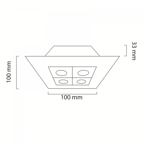 Goya GY-5101 8W Sıva Altı Samsun Ledli Power Led Armatür  