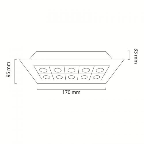 Goya GY-5102 20W Sıva Altı Samsun Ledli Power Led Armatür