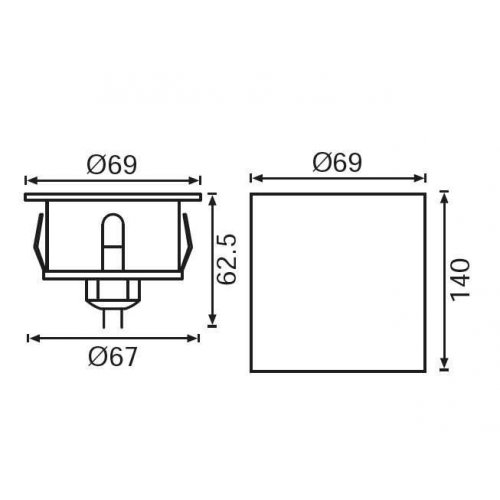 Jüpiter LG977 Led Deck Armatürü