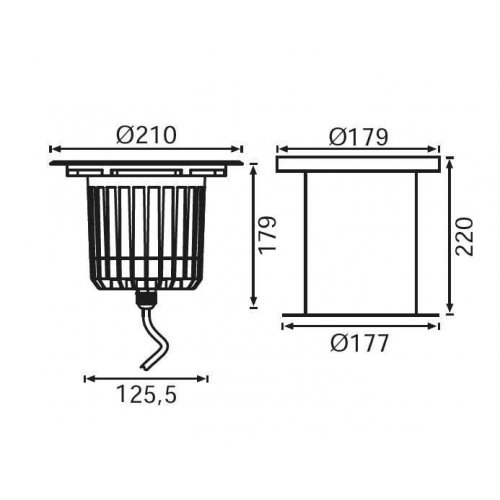 Jüpiter LG979 Led Gömme Bahçe Armatürü