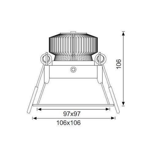 Jüpiter LS443 Dekoratif Sabit Led Spot Armatür