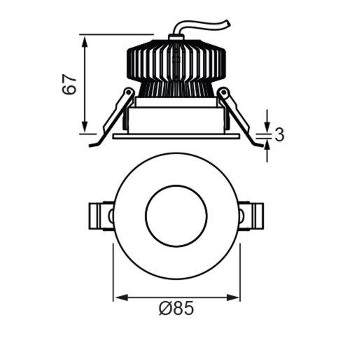 Jüpiter LS457 Dekoratif Sabit Led Spot Armatür