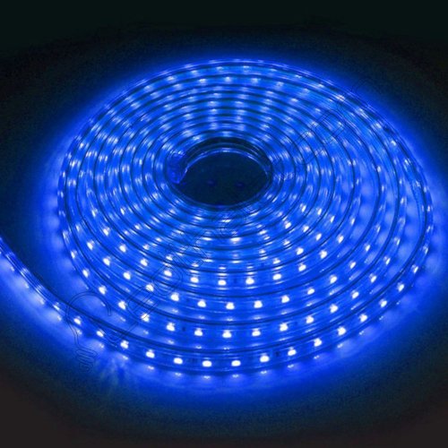 Şerit Led 220 Volt 3 Çipli 25 Metre Rulo Mavi Dış Mekan